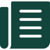 Icon of a folded newspaper with text.